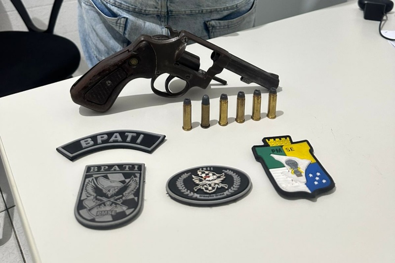 PM prende homem por porte ilegal de arma de fogo em Rosário do Catete