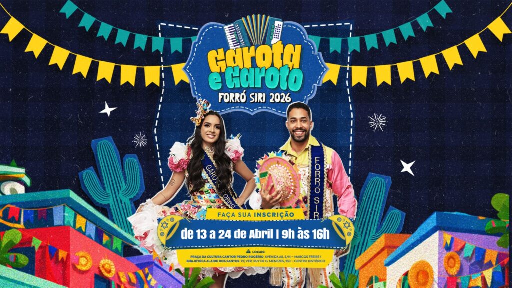 Prefeitura de Socorro abre inscrições para concurso Garoto e Garota Forró Siri 2026