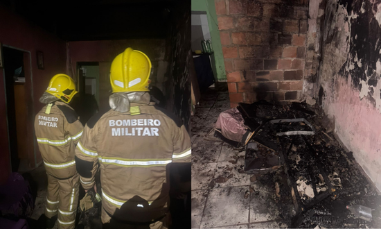 Incêndio atinge residência no município de São Francisco e mobiliza Corpo de Bombeiros Incêndio atinge residência no município de São Francisco e mobiliza Corpo de Bombeiros