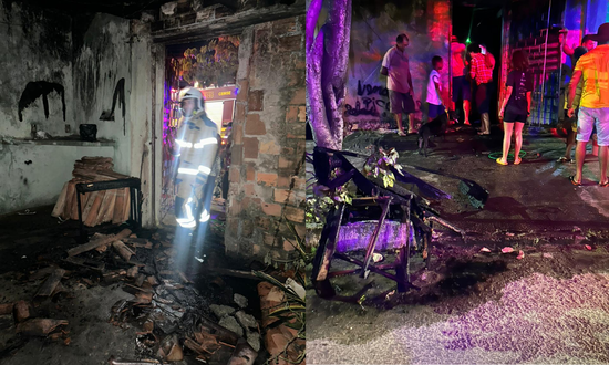 Incêndio atinge residência no bairro Santa Maria e duas pessoas são atendidas após inalar fumaça Incêndio atinge residência no bairro Santa Maria e duas pessoas são atendidas após inalar fumaça
