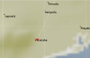 Tremor de terra é registrado em Pacatuba, no litoral Norte de Sergipe