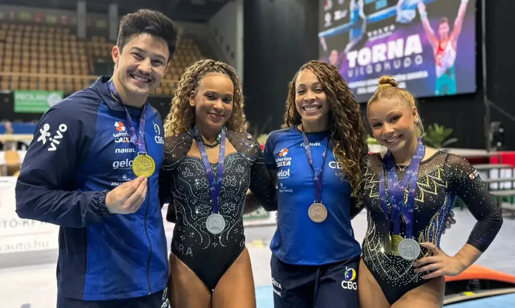 Brasil encerra Copa do Mundo de ginástica com seis medalhas Brasil encerra Copa do Mundo de ginástica com seis medalhas
